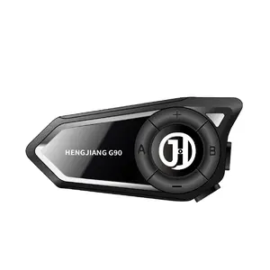 MOKATA-G90 Heavy Bass Motorcycle Helmet Bluetooth Headset Waterproof Noise-Canceling Mixing MESH Multi-Person Intercom Intelligent Speakers