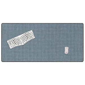 Blue Tartan Computer Mouse Pad, Non-Slip Gaming Office Mouse Pad for Desktop Laptops