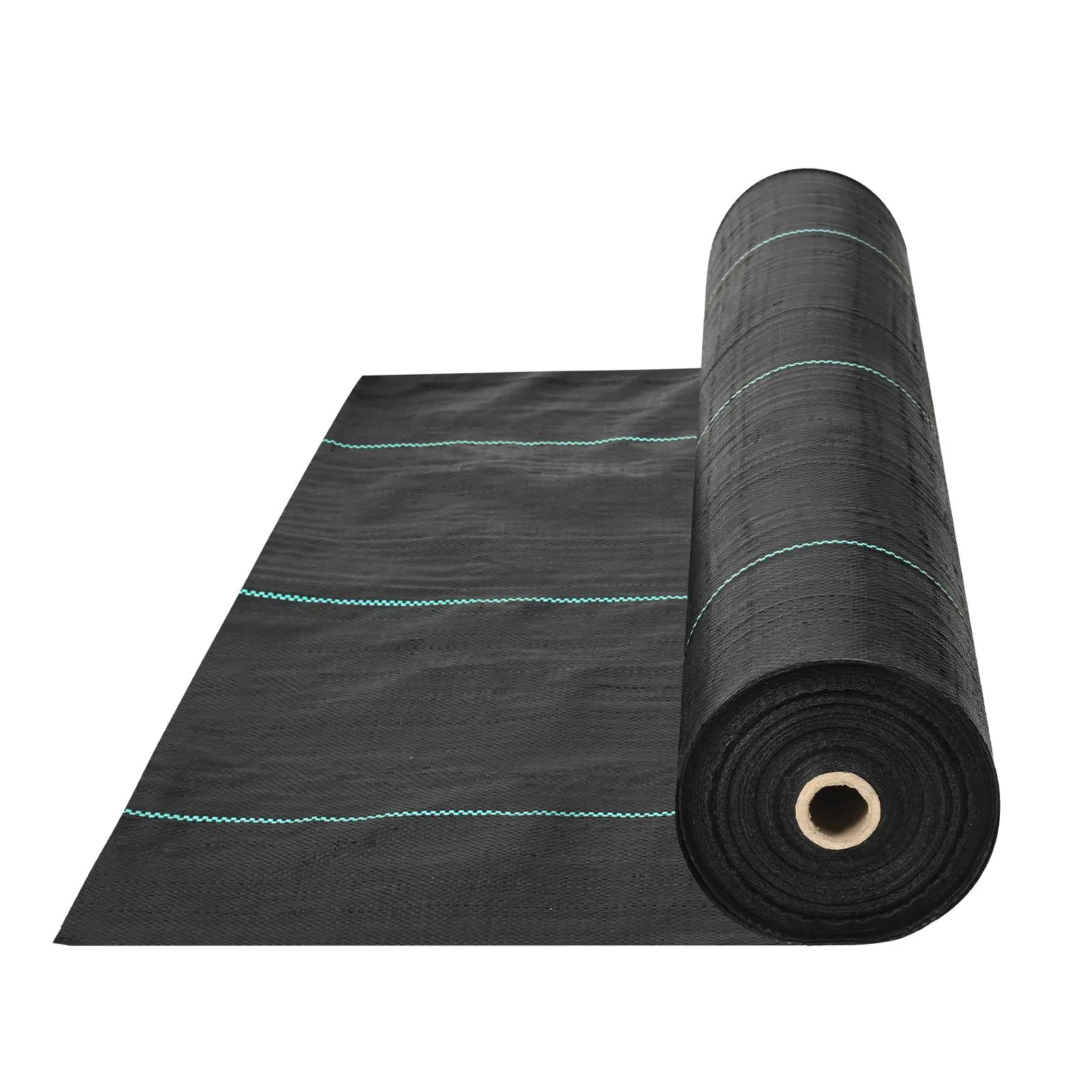 【FathersDayGift】VEVOR Weed Barrier Landscape Fabric,  , 6*100FT 3.2OZ Heavy Duty Garden Weed Fabric, Woven PP Weed Control Fabric, Driveway Fabric, Geotextile Fabric for Landscaping, Ground Cover, Weed Blocker Weed Mat, Black