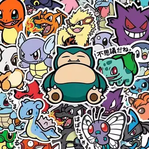 50 Pokemon Stickers Pokemon With Japanese Phrases Collection