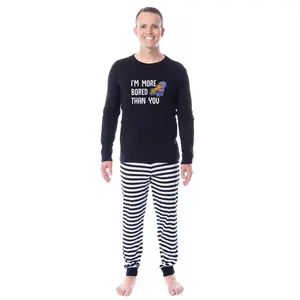 Garfield Comic I'm More Bored Than You Adult Unisex Sleep Pajama Set