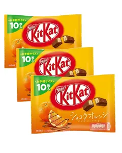 Nestlé KitKat Mini Chocolate Orange Flavour 3 Pack (30 Mini Bars) Japan