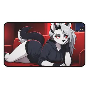 Helluva Boss Loona Sofa Mouse Pad Gaming Desk Mat Cute Deskmat Gift for Gamers and Office use