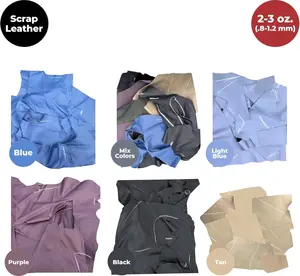 2-3 oz (.8-1.2 mm) Leather Scraps | 1-100 LBS Genuine Cowhide Full Grain Leather Remnants for Crafts, Leather Material Supplies, Pieces, Upholstery, Garments, Furniture, Accessories
