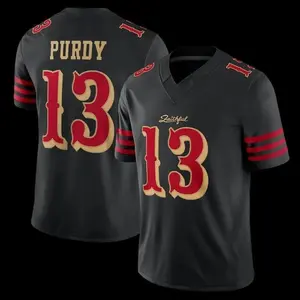 SF #13 Brock Purdy Black 2026 Rivalries Collection Game Jersey