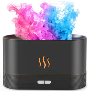 2026 Elevate Your Home or Yoga Practice with This 7-Color Flame Aroma Diffuser – Creates a Calming, Noiseless Mist with 180ml Capacity and Auto-Off Protection for Hours of Relaxing Ambiance