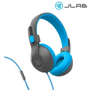 JLab JBuddies Studio 2 Wired Kids Headphones, On Ear, Kid safety Volume Limiter 85db, Folding, For School, Mic, Cloud Foam Ear Cushions, Ages 6+