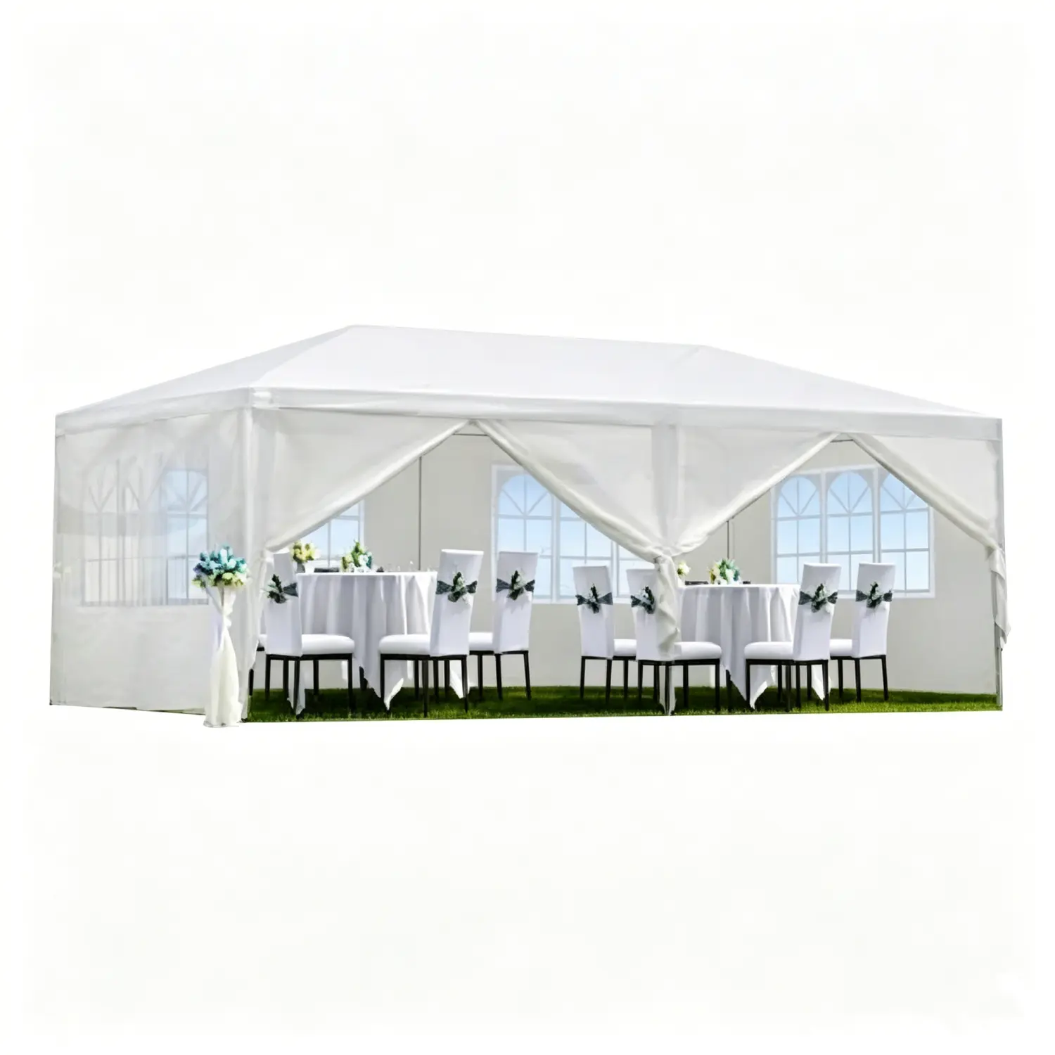 10x20/30FT Canopy Tent, Outdoor Event Gazebo/Removable Sidewalls, Waterproof Gazebo Shelter for Receptions, Party, Wedding. Corporate Events,home decor,camping essentials