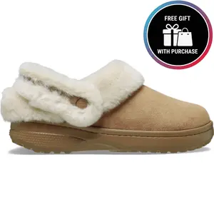 Crocs Adult Classic Unfurgettable Vegan Suede Lined Clogs, Fuzzy Slippers