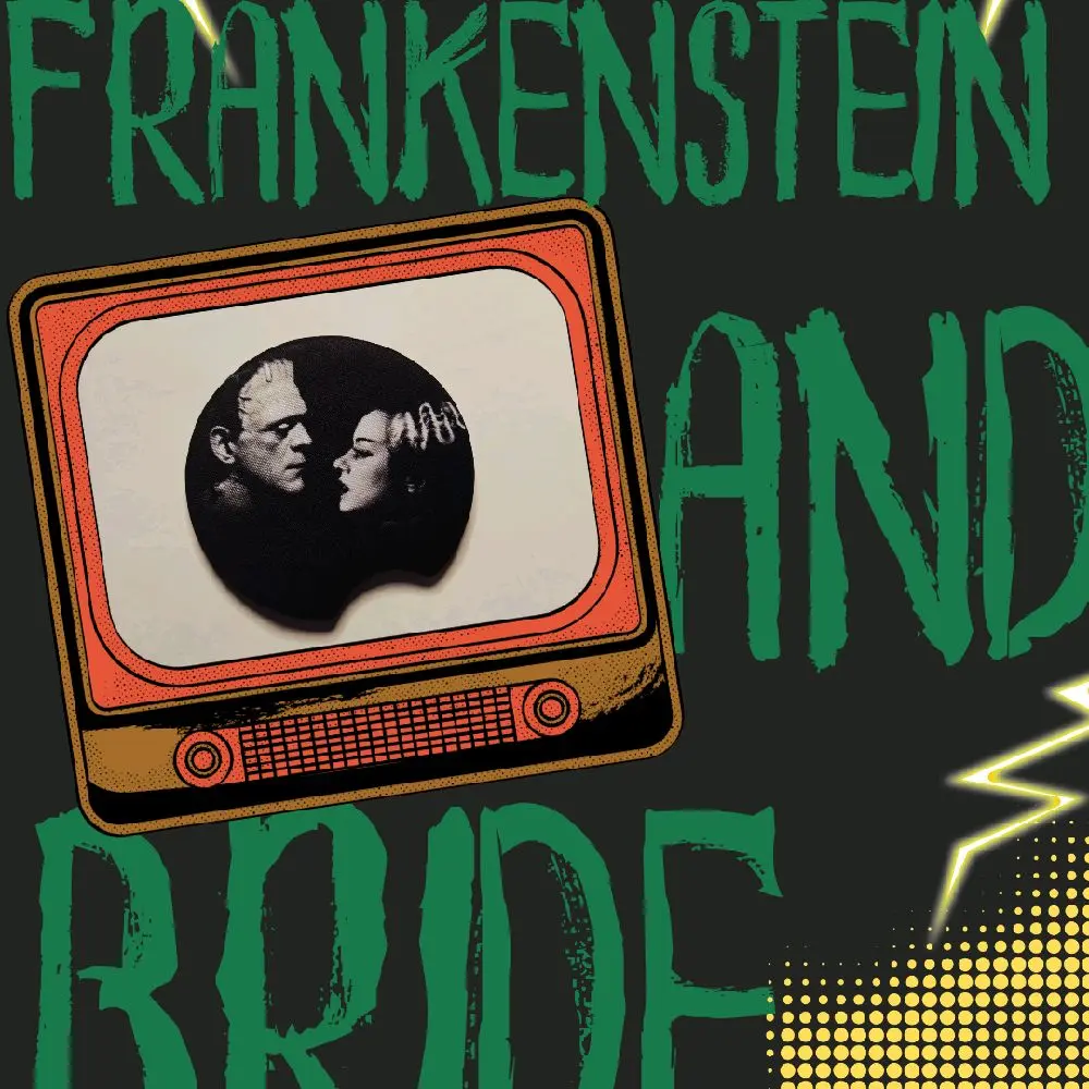 Monster and Bride Car Coaster, 2.75 inches Vibrant Accessory, Adds Personality for Frankenstein Lovers, Perfect Gift for Car Interior Decoration