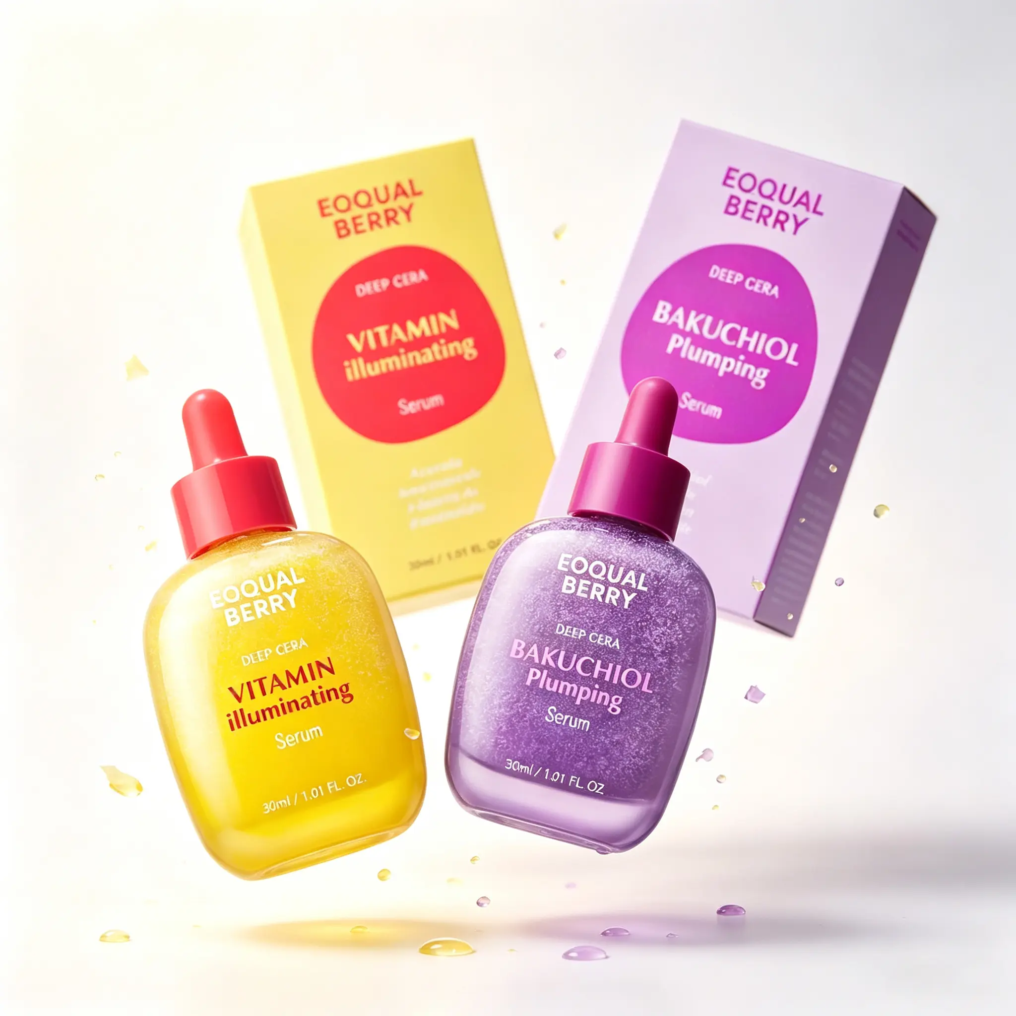 EQQUALBERRY Vitamin Illuminating Radiant Serum (30ml/1.01oz) - Brightening Vitamin C Facial Essence with Niacinamide, Ceramides, Hyaluronic Acid, Barrier-Strengthening Hydrator for Dull Uneven Skin Tone
