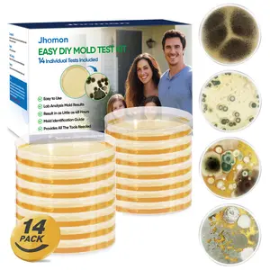Mold Test Kit for Home,14 PCS Simple Mold Detectors with Detailed Mold Identification Guide, DIY Detects Mold Testing Kit for Home Surfaces & Indoor Air Quality & HVAC & Car, Results in 48 Hours