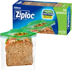 Ziploc Sandwich Bags, 90 Count Each (Pack of 2, 180 Total Bags)