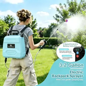 3 Gallon Upgrade Powerful Electric Sprayer ,Battery Powered Garden Sprayer Ret, 5L Shoulder Sprayer Electric Backpack Sprayer 3 Modes Automatic Sprayer Bottle Garden Water Sprayer for Lawn Watering