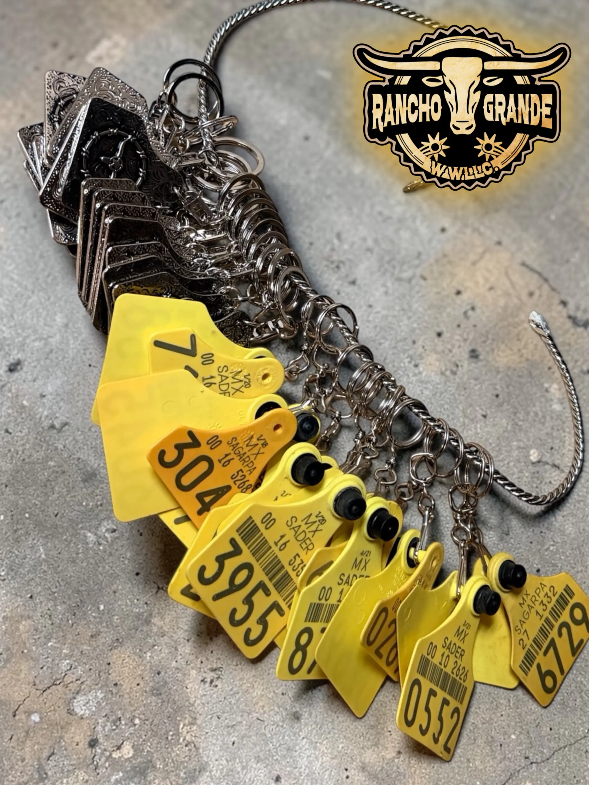 Western Keychain / Llavero est. Vaquero