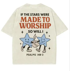 It The Stars Were Make To Worship T-Shirt, Christian Faith Over Fear Tee, Unisex Graphic Cotton Tops Memorial Graphic Tee, Top Womenswear