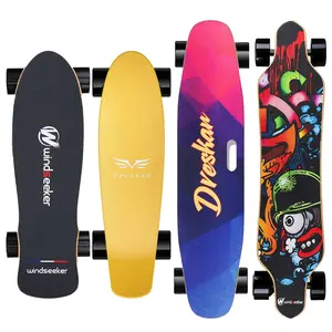Portable Electric Skateboard with Remote | Top Speed 21.75 mph | Longest Range 19.5 miles UL Certified | Best Gift for Teenagers and Adults | City and Campus Commuting Longboard Shortboard