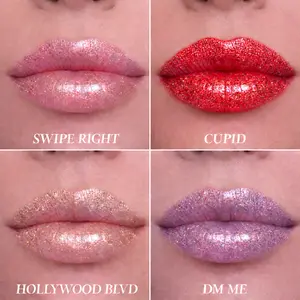 Glitter Lipstick With Hydrating And Smooth Finish + Nourishing Makeup + Radiant High Shine