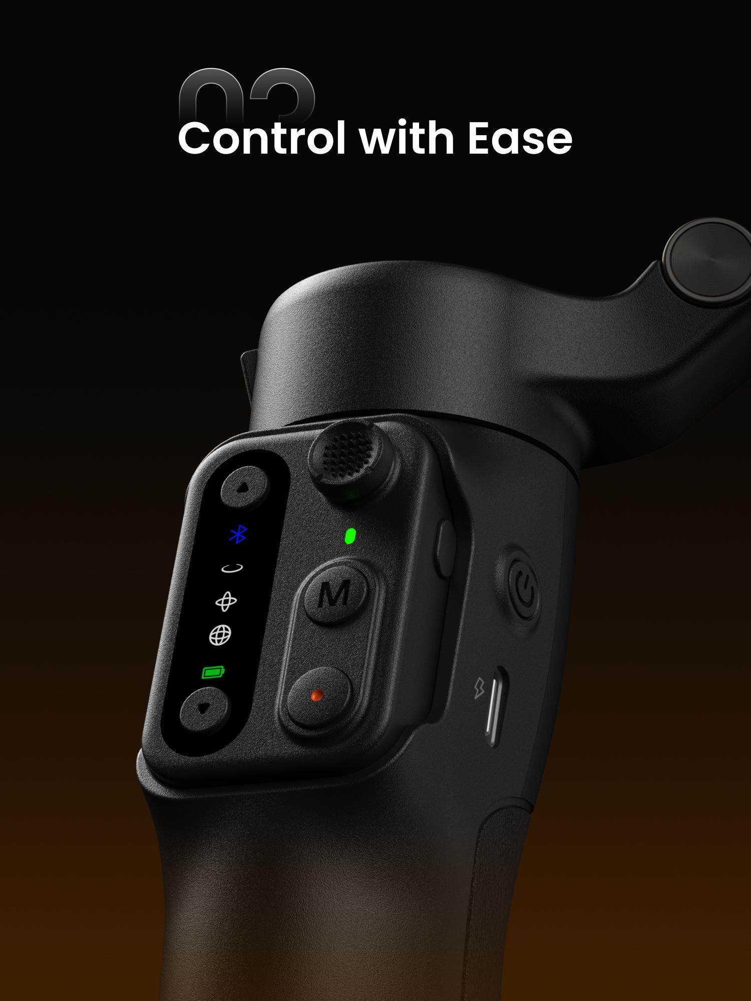 hohem iSteady X3 SE Plus New Gimbal for iPhone, AI Facial Tracking,Smartphone Gimbal with Detachable Remote Control, Portable Foldable 3-Axis Phone Gimbal for Android & iPhone 17 ,Built-in Extendable Rod,Vlog Stabilizer,Cellphone&Selfie accessories