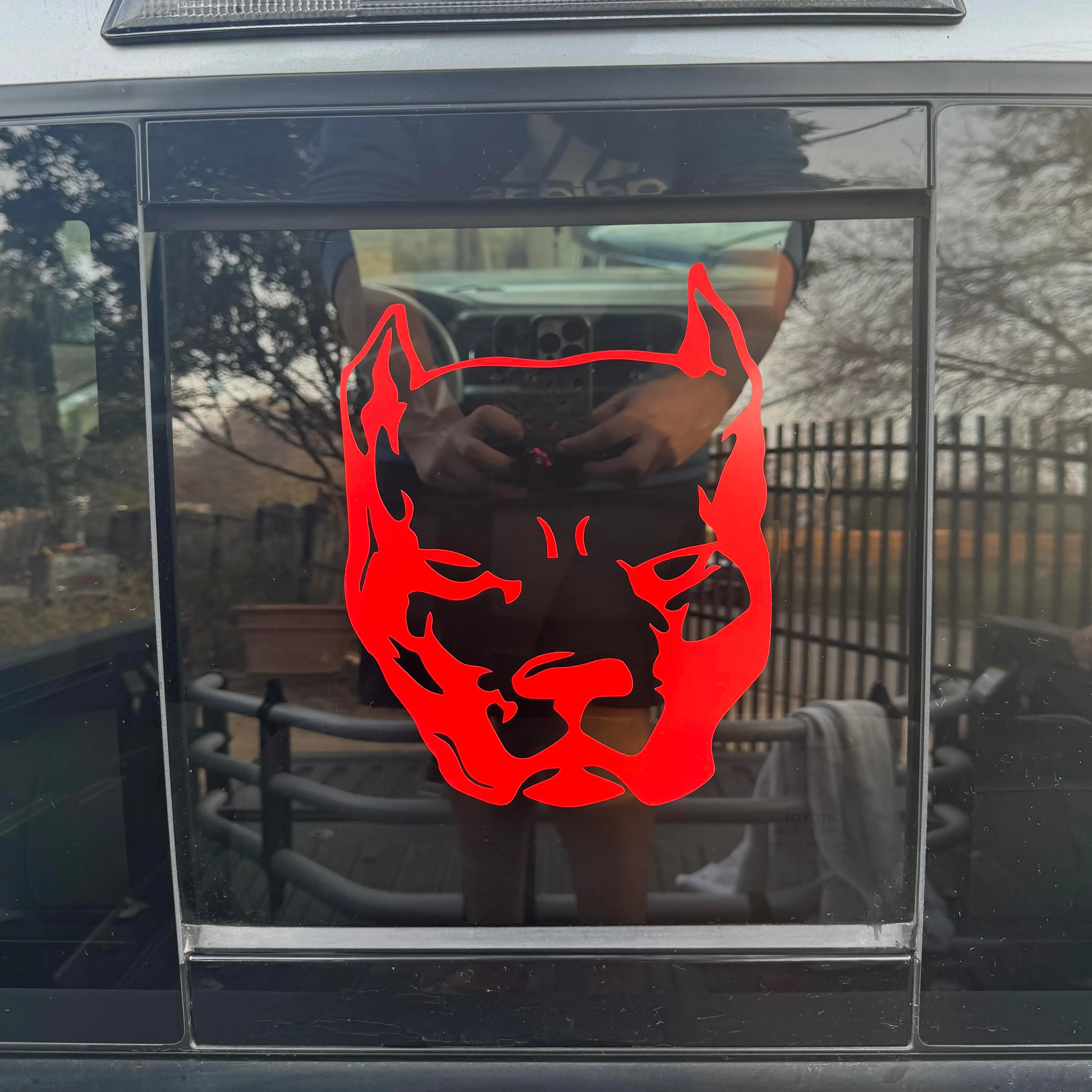 Pit Bull Style Dog Head Vinyl Car Decal - Universal Sticker, Car Window Adornment, Vehicle Decoration, Truck Accessory, Truck Adhesive, Universal Car Sticker, Car Window Stickers