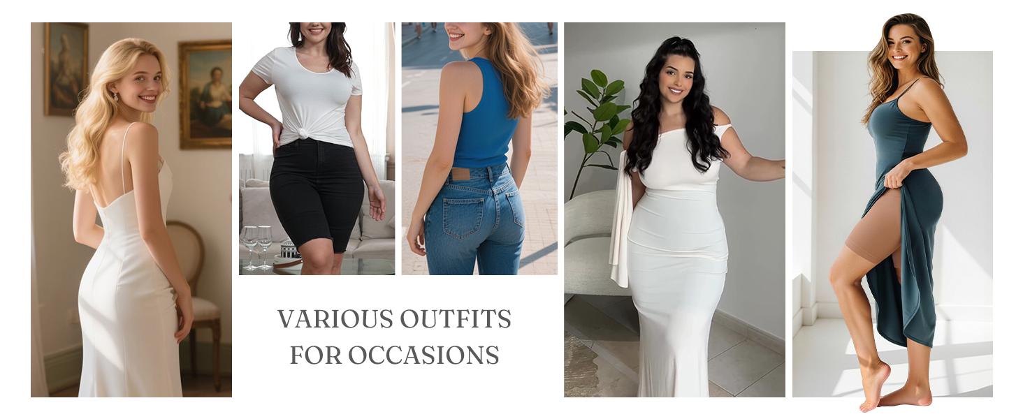 FeelinGirl Tummy Control Shapewear Shorts Shaper for Women High-Waisted Thigh Springtok Fit Everyday