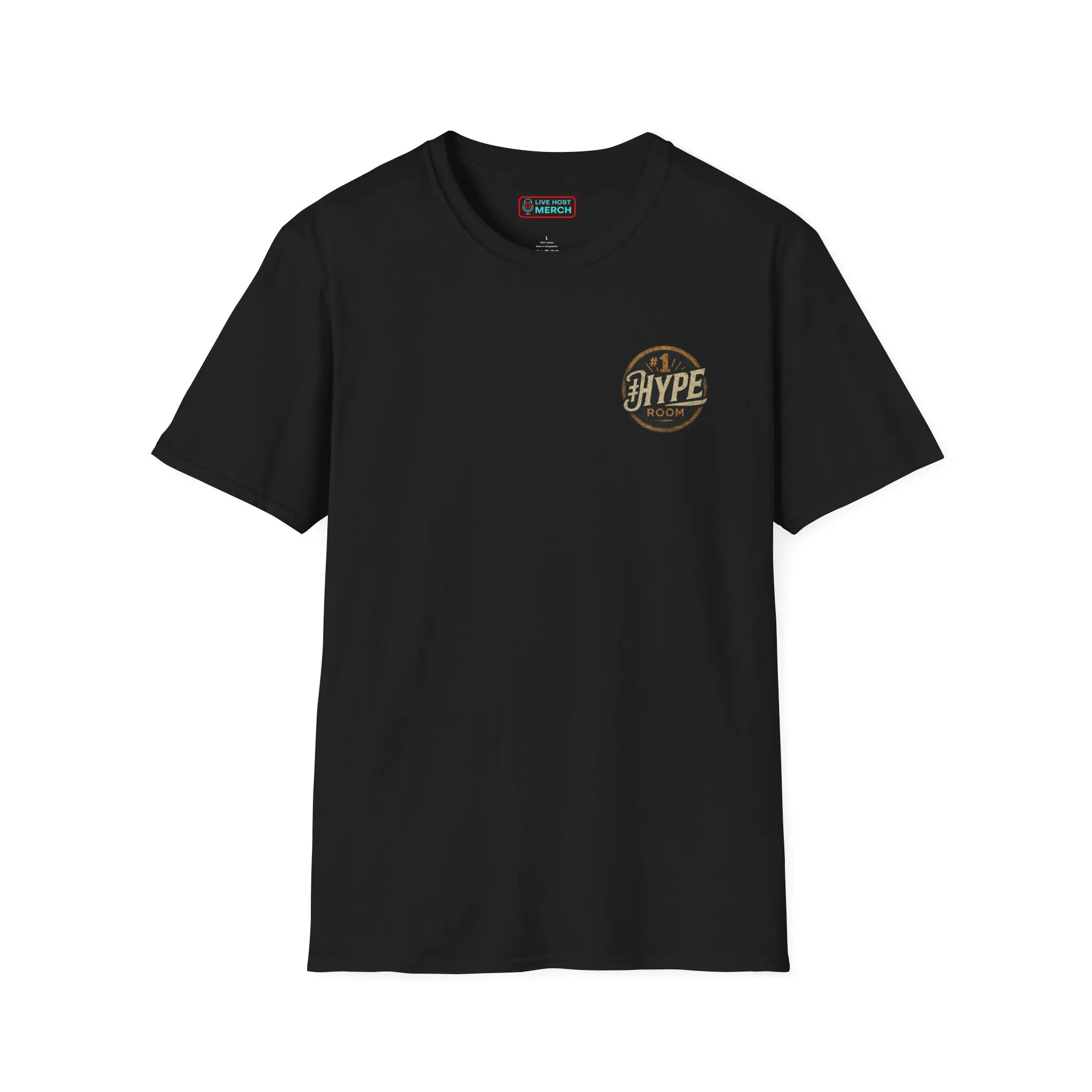 Unisex Graphic Print Tee, Classic Fit Short-Sleeve Top in Breathable Cotton with Small Chest and Large Back Logo, Tops, Shortsleeve, Menswear