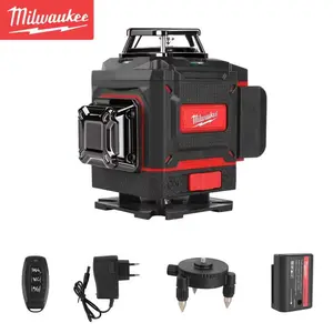 Milwaukee Degree Vertical Cross Laser Level 360 Green Beam Horizontal Rechargeable Battery Tools Cycle Groover for Accurate Measurements