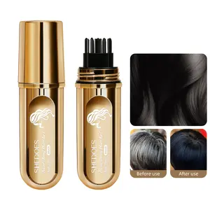 Hair Touch Up Marker, Natural Finish Root Coverage Pen with Fast Dry Formula for Gray Conceal and Regrowth Fill, Everyday Beauty Tool for Office Use