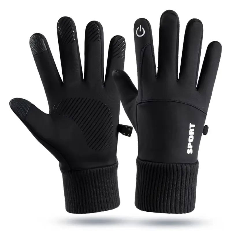 Joytutus Heated Motorcycle Gear, Men's Rechargeable Full-Finger Thermal Gloves, Waterproof, Windproof & Touchscreen Compatible, Heatable, Sports