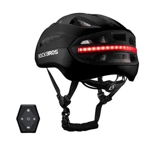 ROCKBROS Steering Remote Smart Riding Helmet with Bike Headlight and Tail Light GlowGuard