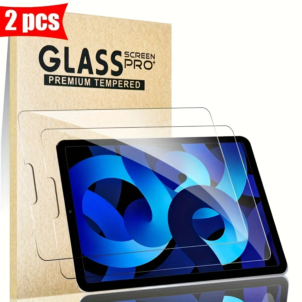 2-piece set of tempered glass film with anti fingerprint explosion protection for iPad Air4/Air5 2020/2022 10.9-inch model A2324 A2588 A2589