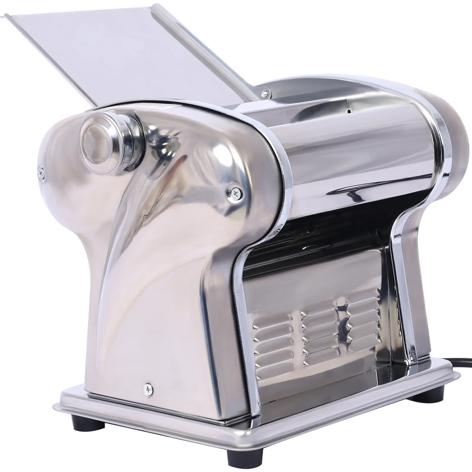 110V Food-Grade Rust-Resistant Stainless Steel Electric Kitchen Pasta Maker - 135W Quiet Run Motor, Adjustable Gear, Dough Roller, Cutter, 2.5mm Thickness Blade for Homemade Pasta, Dumpling Wrappers (Kitchen Appliances, Birthday Gifting), Birthdays