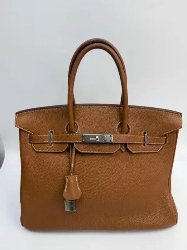 Pre-owned HERMÈS Birkin 35 Bag in Togo Leather
