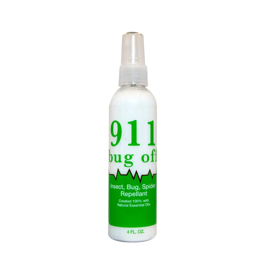 Eagle Enterprises 911 Relief Bug Off - All-Natural Insect Repellent Spray with Lemongrass Essential Oil - Safe & Effective for Mosquitoes Flies Ants Gnats Bees Spiders Rodents - 4 FL OZ