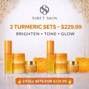 Siret Skin Turmeric Glow Set (2 Full Sets) | Brightening & Even Tone (10 pieces)