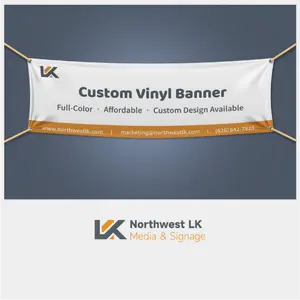 13 oz Semi-Gloss Vinyl Banners Custom Design & Sizing Options Hems Grommets Pole Pockets Wind Slits Contour Cutting Waterproof Durable