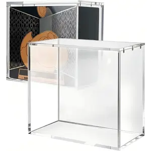 Clear Acrylic ETB & Booster Card Storage Box,Portable ETB Booster Card Storage Case,Dustproof Anime Toploader Cards Display Box,Transparent Acrylic Trading Card Box,Desktop Anime Card Display Box,Must-Have ETB Storage,TikTok Viral Trading Card Display
