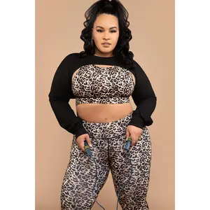 Cheetah Print 2 Piece Activewear Set