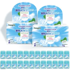 240 Fresh Breath Strips, Instant Minty Breath in Seconds, Sugar Free Oral Freshener for Coffee Breath, Dates & Travel