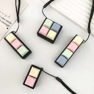 Cute Creamy Keyboard-Style Fidget Toy Keychain - Ultra-Refined Design with 4 Keys for Adults Relaxation & Tactile Feedback, Everyday Gift, Stress Relief Key Clicker, Perfect Valentine's Day Gift for Her or Him