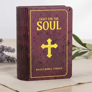 Bible Prayer Card Box with 150 Inspirational Scripture Verses - Handmade Christian Gift for Kids, Men & Women - Daily Prayer & Reflection Cards for Encouragement and Faith