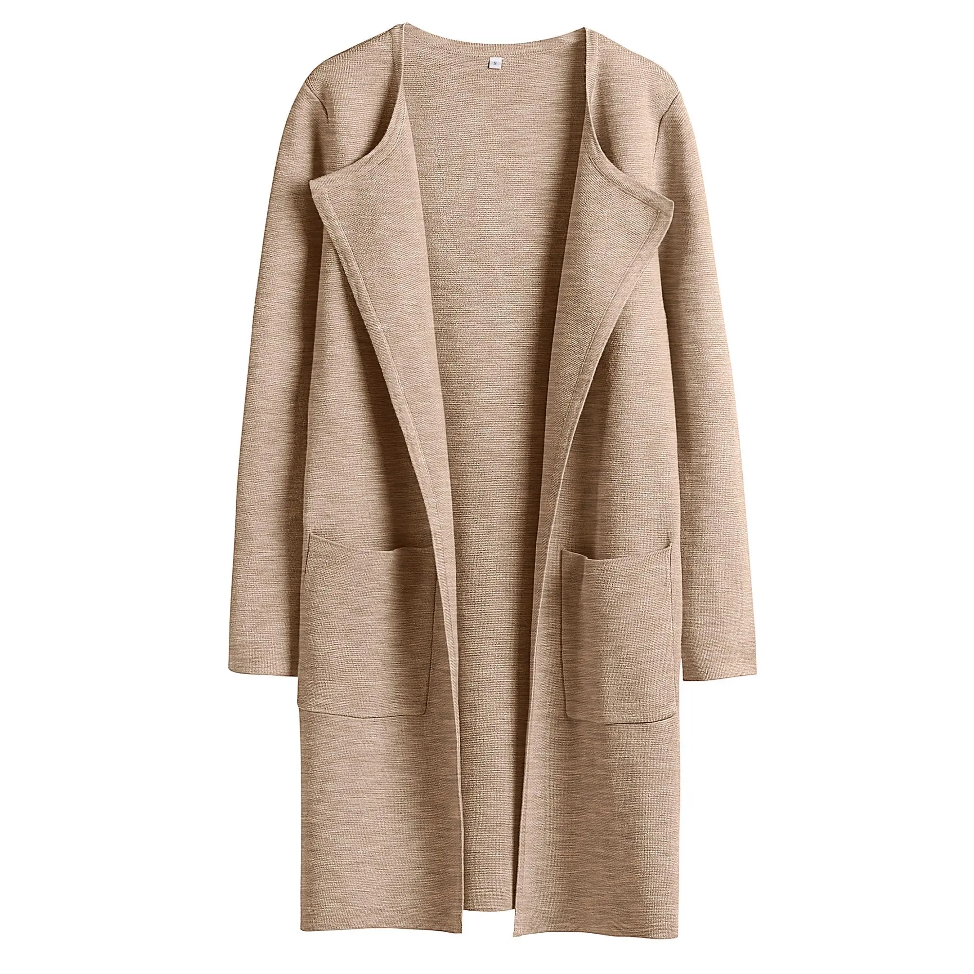 ANRABESS Women's Open Front Knit Cardigan Long Sleeve Lapel Casual Solid Sweater Jacket Cute Romper Love Gorgeous
