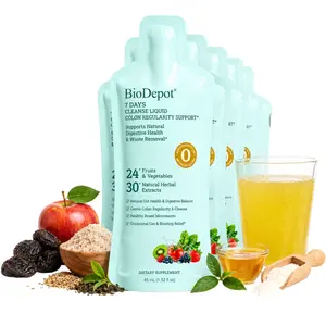 BioDepot Colon Cleanse Herbal Liquid Supplement – Supports Gut Balance, Digestive Comfort, Fresh Breath Confidence & Inner Freshness, 24+ Fruits & Vegetables, 30+ Herbal Extracts Vitamin Vitamin Bathroom