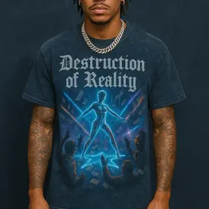 Limited Edition Destruction Of Reality " Startender VIP " Heavy Weight T-shirts