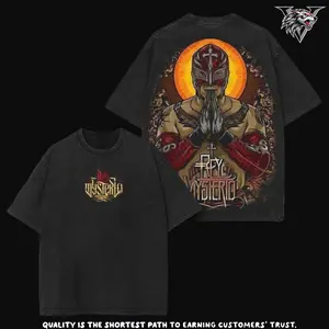 WWE Rey Mysterio Acid Washed T-Shirt Sweatshirt Hoodie Retro – Wrestling Champion 90s Vintage Graphic Tee Double Printed , Video Night Fight Clothing, Oversized Premium Heavy Cotton Unisex Streetwear Gift For Game Fans Lover