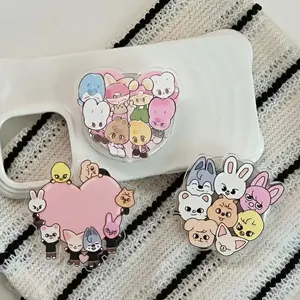 KPOP Magnetic Phone Grip Holder Stand,  Mount Magnetic Adhesive, Kawaii Kpop Phone Accessories, Cute Character Kindle Holder