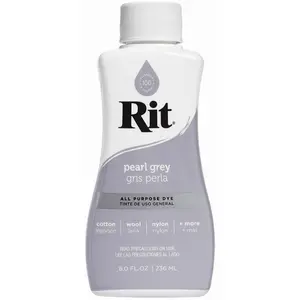 Rit Pearl Grey 8 oz Liquid Fabric Dye for Clothing Décor & Crafts