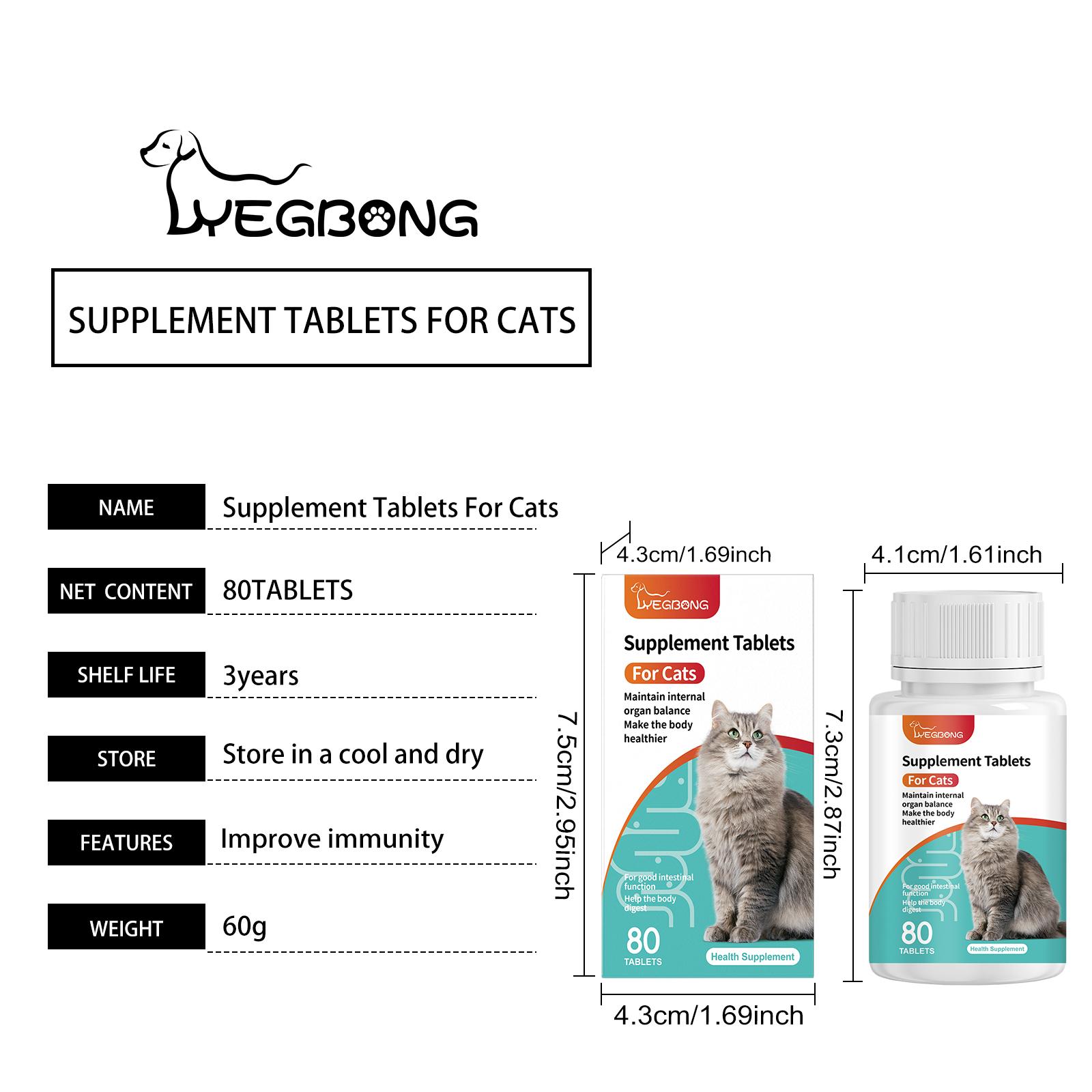 Cat Cat Probiotic Tablets - Improves intestinal health, balances digestion and absorption, and provides nutritional supplements for pets.litter pellets, spray, litter tray, litter box, removal Cat Cat Probiotic Tablets - Improves intestinal health, balances digestion and absorption, and provides nutritional supplements for pets.litter pellets, spray, litter tray, litter box, removal