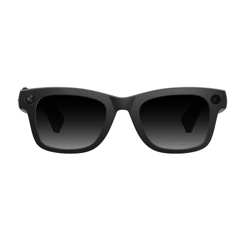 E09 Wearable AI Smart Glasses, 8MP HD Video Recording Camera Glasses, OpenAI AI Translation, Bluetooth Audio, Hands-Free POV Camera, Real-Time Translation Smart Glasses,back to school,back to school haul Black