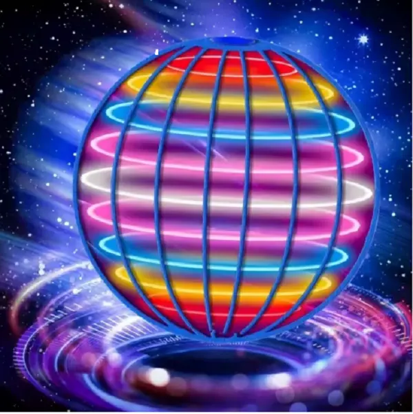 LED Boomerang Orb Party Gifts - Light-Up Hover Ball with USB Rechargeable Feature for Indoor Outdoor Fun Safe for All Ages